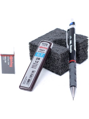 Oppland Kırtasiye Rotring Tikky 2b Uçlu Kalem Orijinal Silgi Hediyeli 0.7 mm Ergonomik Dayanıklı Set