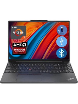 Lenovo  E16 Thınkpad 21JT0017TX ATL28 RYZEN7-7730U 40GB 1TB M.2 SSD  16" WİN 11 PRO Taşınabilir Bilgisayar