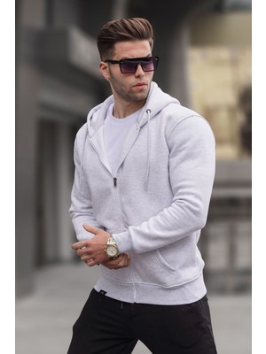 Madmext Karmelanj Kapüşonlu Regular Fit Erkek Sweatshirt 6033