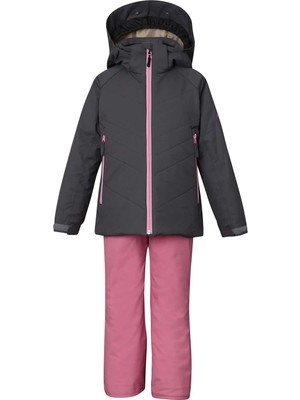 Phenix Snow White Two-piece Kız Çocuk Gri Ceket-Pantolon Takım