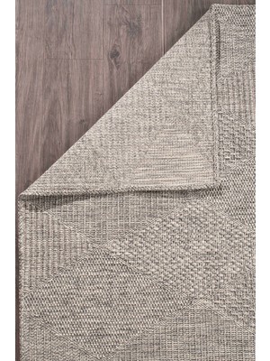 Modern Jüt Yolluk Halı Rusticana 3104 Naturel Örme Kilim80x150