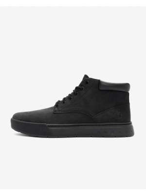 Timberland Maple Grove Mid Lace Up Sneaker Erkek Siyah Su Geçirmez Deri Tabanlı Sneakers Tb0a658n0011
