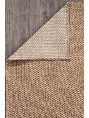 Modern Jüt Yolluk Halı Rusticana 3101 Naturel Örme Kilim120x300