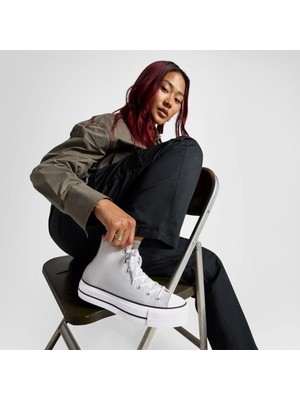 Converse Chuck Taylor All Star Lift Kadın Gri Platform Sneaker.095