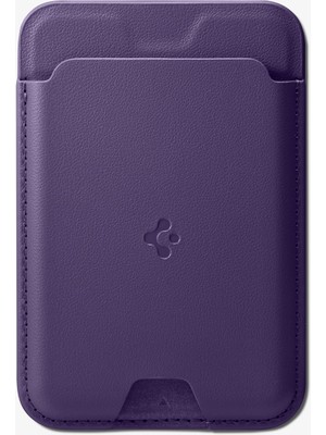 Spigen MagFit iPhone için MagSafe özellikli Kartlı Manyetik Cüzdan Valentinus Purple - AFA06267