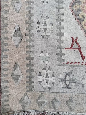 DesignEv 111X190 cm El Dokuma Yün Anadolu Kilim Moroccan Stili Oturma Odası Kilim