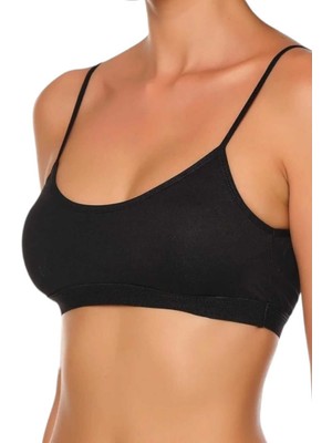 Tezzgelsin Kadın Ince Askılı Pedli Büstiyer Yarım Atlet Sütyen 3'lü Set