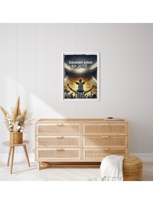 Hediyesepeti Siyah Beyaz Taraftarlara Özel Fotoğraf Çerçevesi