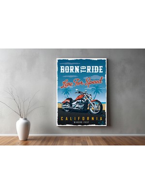 Kiraz Çiçeği Butik Araçlar Kanvas Tablo