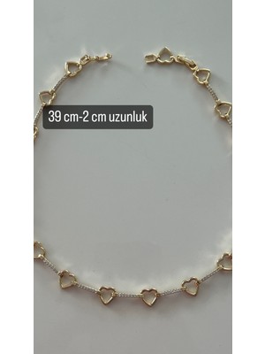 Tones Official Yüksek Kalite Taşlı Kalp Choker Kolye