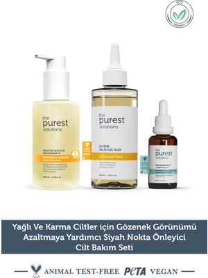 The Purest Solutions YağlıKarma Ciltler Için Önleyici Cilt Bakım Seti