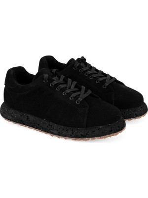 Desa Diana Siyah Kadın Süet Deri Günlük Ayakkabı