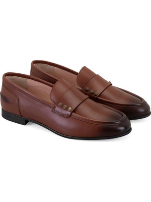 Desa Kadın Taba Deri Günlük Ayakkabı