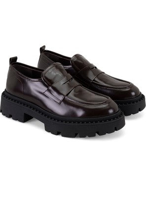 Desa Nayeli Kahve Deri Loafer
