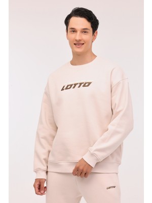 Lotto M-Armed C Neck 4pr Bej Erkek Sweatshirt