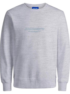 Jack & Jones Jorbronx Sweat Crew Fst Beyaz Erkek Sweatshirt