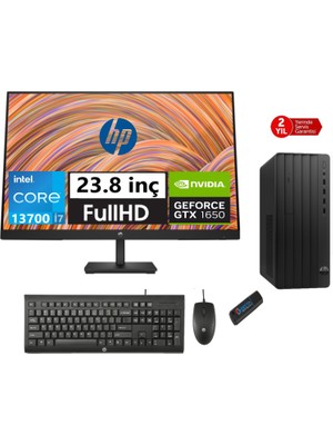 Hp 290 Pro G9 Intel Core I7 13700 64GB 512GB SSD 4GB/GTX1650 23.8 Monitör WINDOWS11HOME Masaüstü Blgisayar 6624A8ET37+ZETTAUSBBELLEK