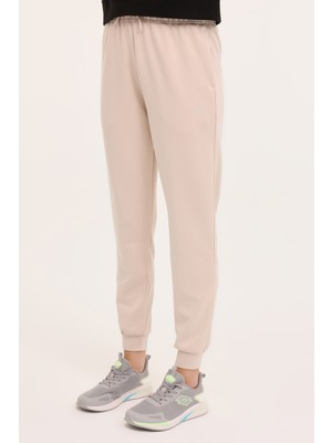 Lotto W-Agatha Jogger 4pr Bej Kadın Eşofman Altı