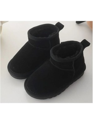 Inantaş Çocuk Siyah Ultra Mini Içi Yünlü Bot Unisex Çocuk Çizme