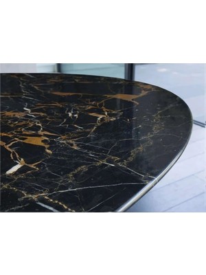 Arte Marble Portoro Gold Tulip Masa 140x90