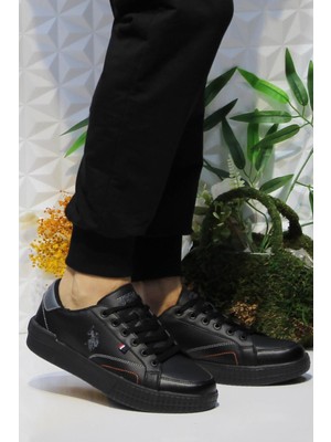 U.S. Polo Assn. Mayk Siyah Orijinal Ürün Sneaker Erkek Ayakkabı