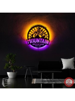 Mountain Adventure Led Işıklı Tablo – Doğanın Enerjisini Evine Getir!