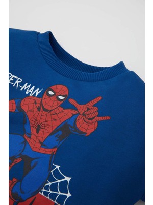 DeFacto Erkek Bebek Marvel Comics İnce Sweatshirt Eşofman Altı 2'li Takım D5937A524WN