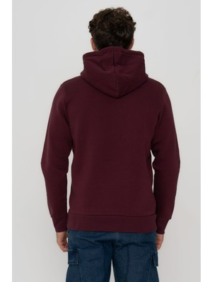 Jack & Jones Erkek Logo Baskılı Kapüşonlu  Sweatshirt - Minder