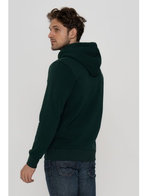 Jack & Jones Erkek Logo Baskılı Kapüşonlu  Sweatshirt - Grow