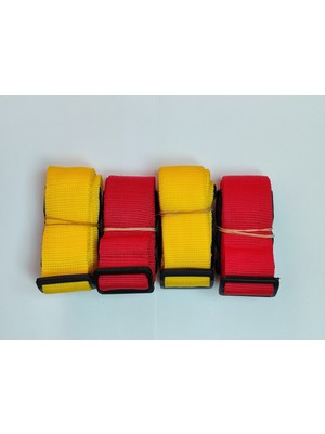 Balp 2 Adet Sarı 2 Adet Kırmızı Valiz Kemeri 4 cm Toplam 4 Adet
