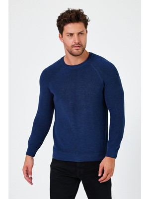 Alexander Gardi  Bisiklet Yaka Regular Fit Kazak (E24-EZE-07)