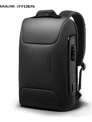 Mark Ryden ODYSSEY Laptop Siyah Renk Sırt Çantası Kilitli Usb Şarj Kitli Çanta MR9116_00