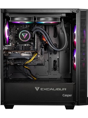 Casper Excalibur E65H.127F-EXD0X-0RD Intel Core i7-12700F 64GB RAM 2TB NVME SSD 16GB RTX4060TI Freedos