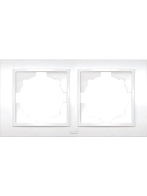 Elbi Zena Beyaz 2'li (Iki) Çerçeve Eko Ambalaj