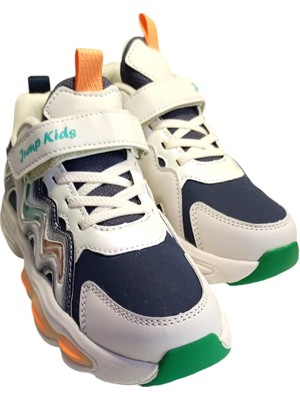 Jump 31098 Çocuk Sneaker Spor Ayakkabı Bej - Lacivert