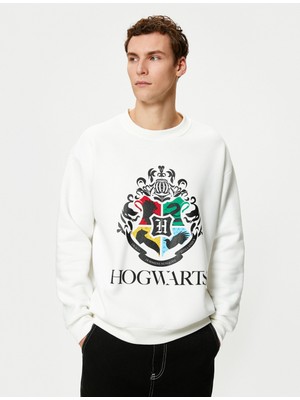 Koton Harry Potter Sweatshirt Bisiklet Yaka Lisanslı Baskılı