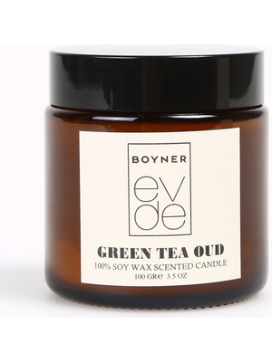 Boyner Evde Green Tea & Oud Kavanoz Mum