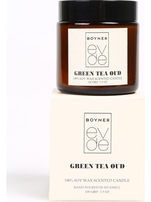 Boyner Evde Green Tea & Oud Kavanoz Mum