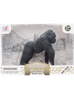 MEGA Animal World 3 - 6 Yaş İçin Hayvan Temalı Goril Figürü Eğlenceli Hediyelik Oyun