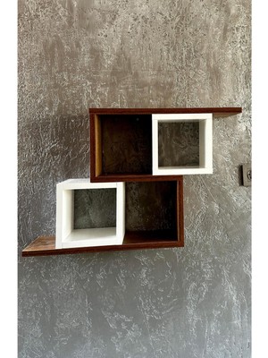 Tekno Trust Duvara Monte Dekoratif Şık Raf, Kitaplık 14 cm Mdf Beyaz Modern 4 Mdf 70 cm Modern 46 cm