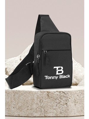 Tonny Black Orijinal Unisex Su Geçirmez Günlük Spor Çapraz Ayarlanabilir Askılı Bodybag Iki Bölmeli Astarlı Body Bag El Göğüs ve Omuz Çantası