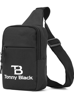 Tonny Black Orijinal Unisex Su Geçirmez Günlük Spor Çapraz Ayarlanabilir Askılı Bodybag Iki Bölmeli Astarlı Body Bag El Göğüs ve Omuz Çantası