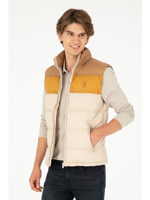 U.S. Polo Assn. Erkek Camel Yelek (Dokuma) 50290676-VR015