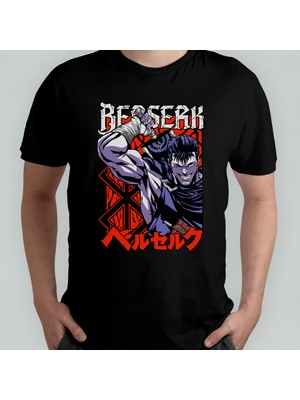 Pixxa Berserk %100 Pamuklu Bisiklet Yaka T-Shirt Model - 2