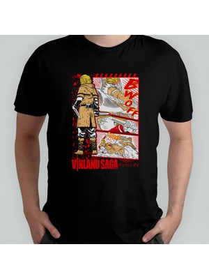 Pixxa Vinland Saga %100 Pamuklu Bisiklet Yaka T-Shirt Model - 2