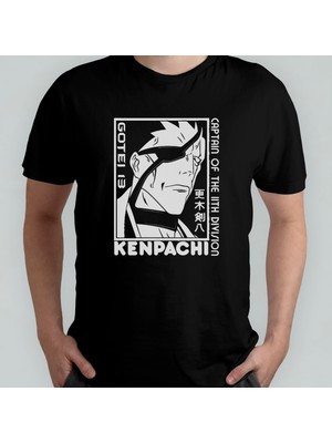 Pixxa Bleach Zaraki Kenpachi %100 Pamuklu Bisiklet Yaka T-Shirt Model - 2