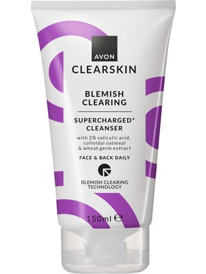 Avon Clearskin Supercharged Lekeler İçin Arındırıcı Jel Tüm Cilt Tipleri İçin 150 ml