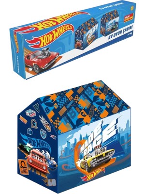 Lisanslı Hot Wheells Oyun Çadırı - Ev Oyun Çadırı Arabalı