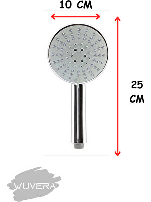 Wuvera Fonksiyonlu Banyo Duş Başlığı Fiskiyesi Telefonu Duş Seti