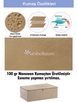 Umbellatum Tela 2 Mega 3 Büyük 2 Küçük Hurç Seti Bej 74 x 46 Bej Type 0